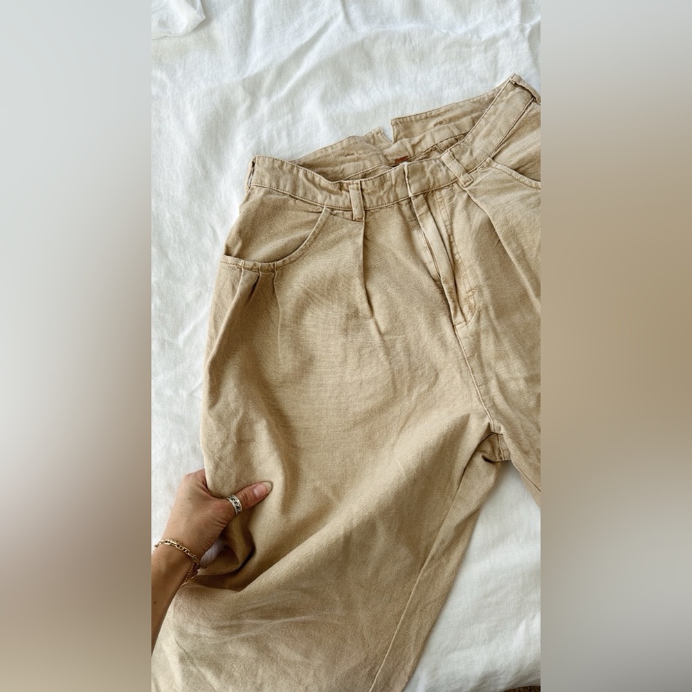 Free People Sweet Talk Chino Pants in Croissant US 4 - Picture 4 of 7